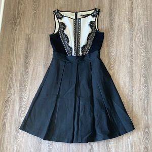 WHBM lace tuxedo fit n flare dress
